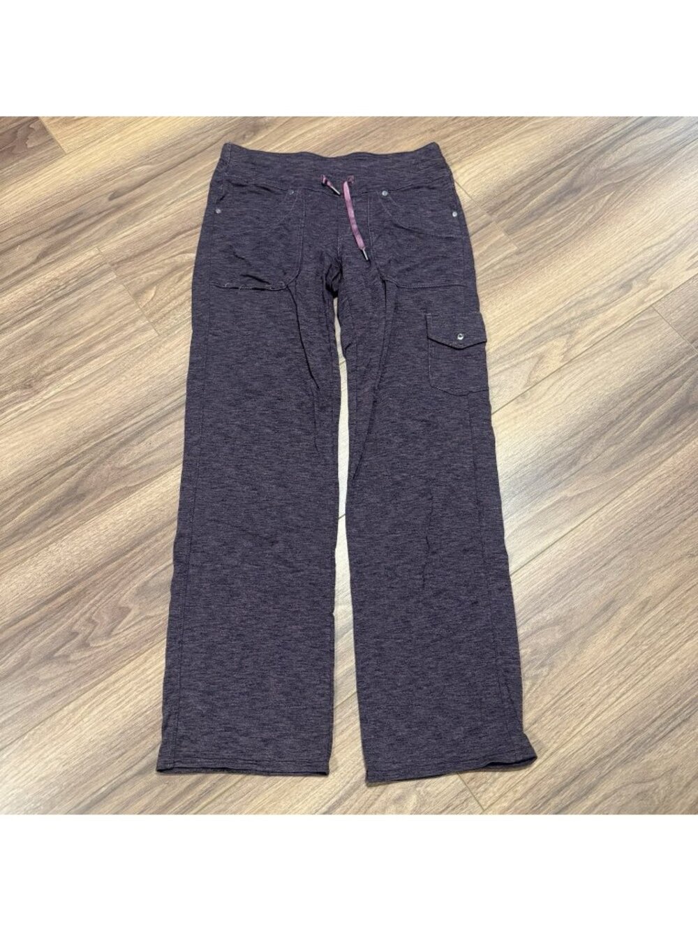 KUHL Stretch Pants Womens 6 Regular Heather Purple Drawstring Outdoor Hiking